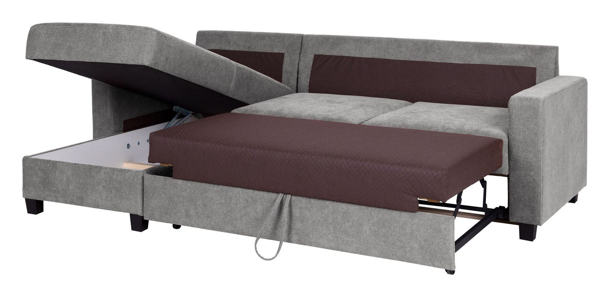 Trieste 2-pers. Sofa m. chaiselong, venstre - Lysegrå - Unoliving.com