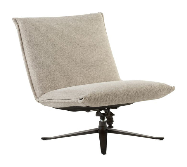 Flint Loungestol m. vippefunktion, Beige tekstil - Unoliving.com