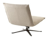 Flint Loungestol m. vippefunktion, Beige tekstil - Unoliving.com