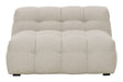 Hudson loungestol, Beige bouclé - Unoliving.com