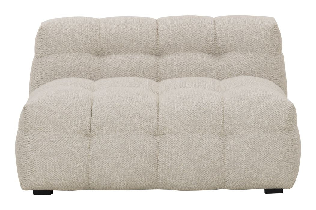 Hudson loungestol, Beige bouclé - Unoliving.com