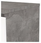 Naia Kommode 3 skuffer, Beton look/Hvid, 70x77 - Unoliving.com