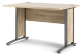 Prima Skrivebord - Lys træ 120cm m/metalben - Unoliving.com