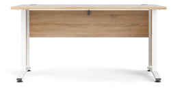 Prima Skrivebord - Lys træ 150cm m/hvide ben - Unoliving.com