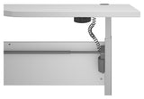 Prima Skrivebord m. bue, Hvid/hvid, 180cm - Unoliving.com