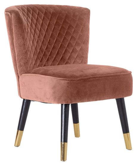 Grindstone Loungestol, Rosa Velour - Unoliving.com