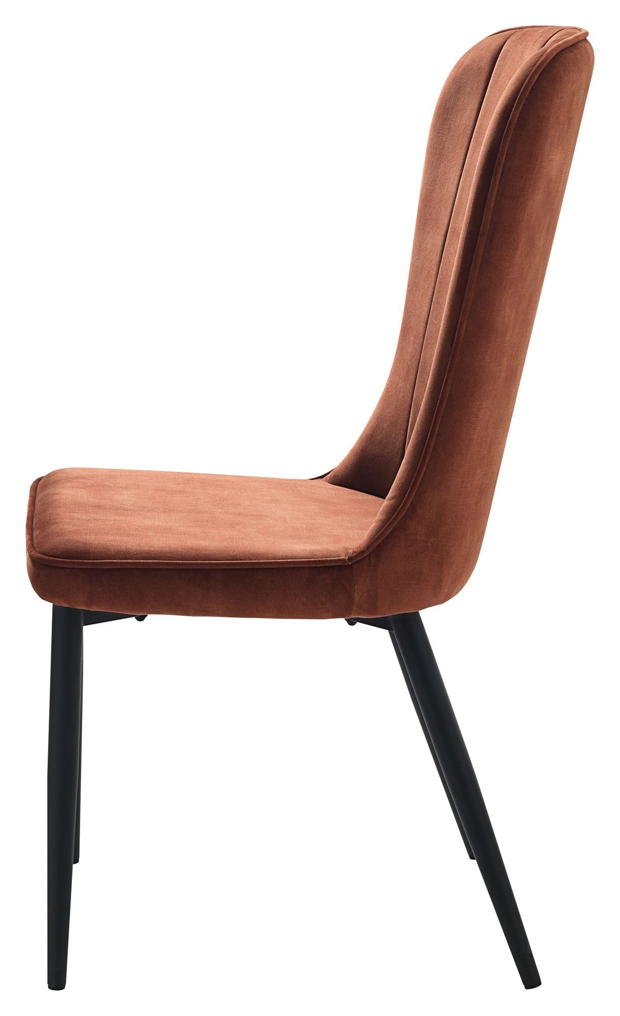 Hudson Spisebordsstol, Rust Velour - Unoliving.com