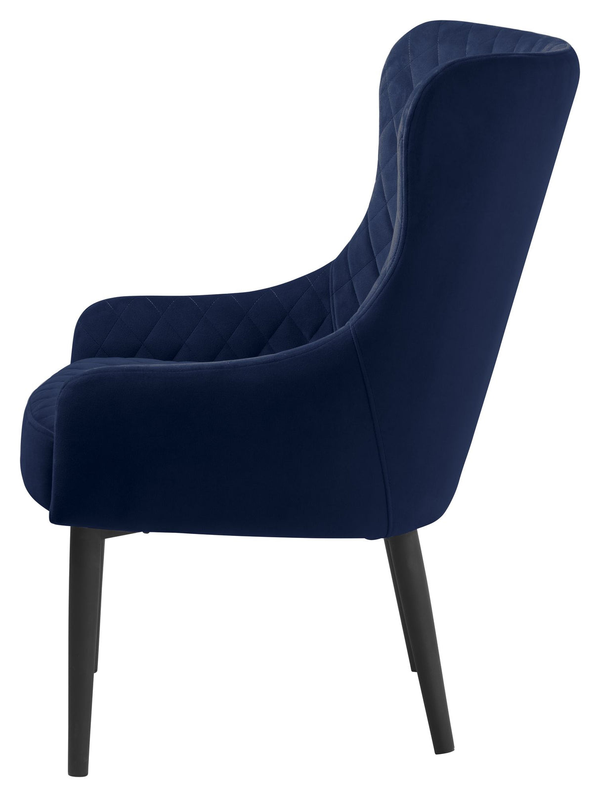 Ottowa Loungestol, Blå Velour - Unoliving.com