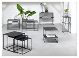 Pebble Indskudsborde Sort Metal, 50x50/45x45/40x40, - Unoliving.com