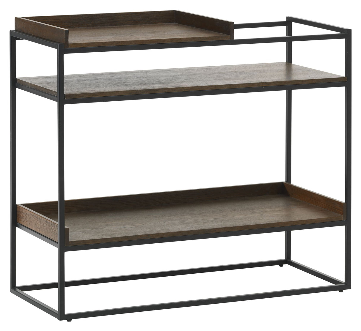 Milano Konsolbord Røget Egefinér/Sort Metal - Unoliving.com