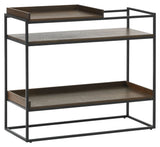 Milano Konsolbord Røget Egefinér/Sort Metal - Unoliving.com