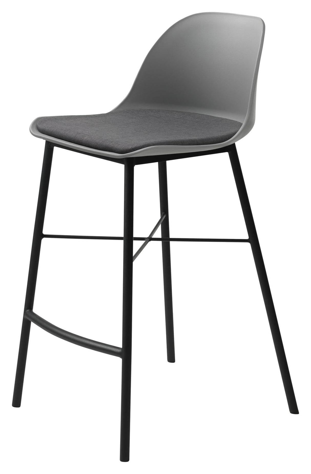 Whistler barstol SH: 68cm, Grå PP/Sort metal - Unoliving.com