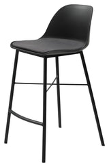 Whistler barstol SH: 68cm, Sort PP/Sort metal - Unoliving.com