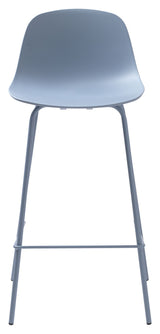 Whitby barstol SH: 67.50cm, Dusty Blue Plast - Unoliving.com