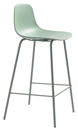 Whitby barstol SH: 67.50cm, Dusty Green Plast - Unoliving.com