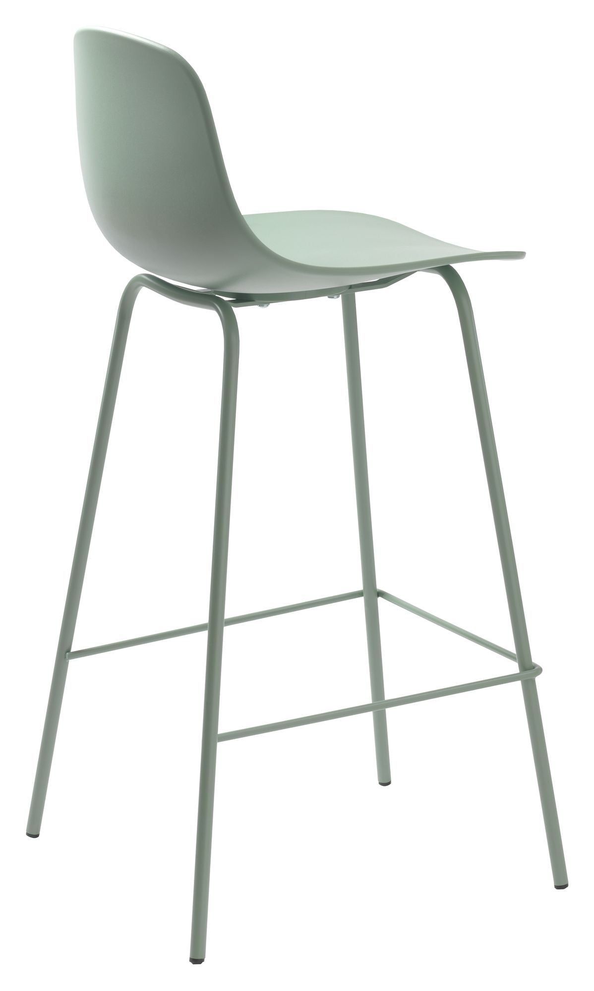 Whitby barstol SH: 67.50cm, Dusty Green Plast - Unoliving.com