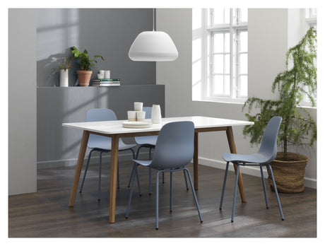 Whitby Spisebordsstol, Dusty Blue Plast - Unoliving.com