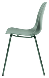 Whitby Spisebordsstol, Dusty Green Plast - Unoliving.com