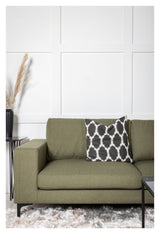 Bolero 3-pers. Sofa, Dusty Green Stof m. sorte ben - Unoliving.com