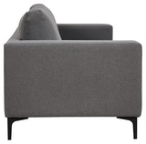 Bolero 3-pers. Sofa, Grå Stof m. sorte ben - Unoliving.com