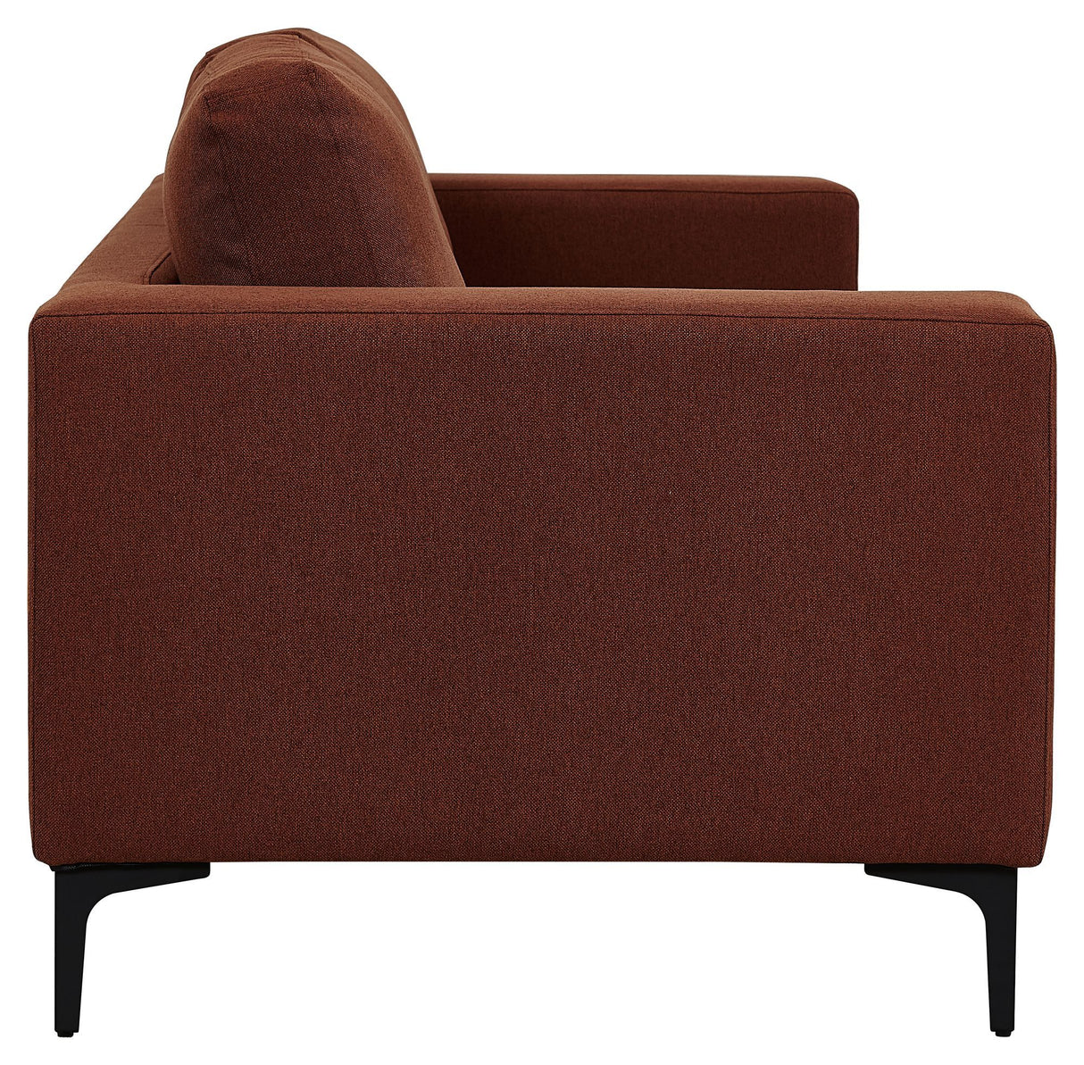 Bolero 3-pers. Sofa, Rusty Orange Stof m. sorte ben - Unoliving.com