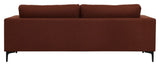 Bolero 3-pers. Sofa, Rusty Orange Stof m. sorte ben - Unoliving.com