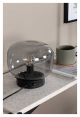 Bollonelie Bordlampe, Sort smokey glas - Unoliving.com