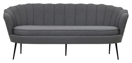 Calais 3-pers. Sofa, Grå Stof m. sorte ben - Unoliving.com