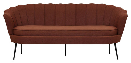 Calais 3-pers. Sofa, Rusty Orange Stof m. sorte ben - Unoliving.com