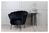 Calais Loungestol, Sort Velour - Unoliving.com