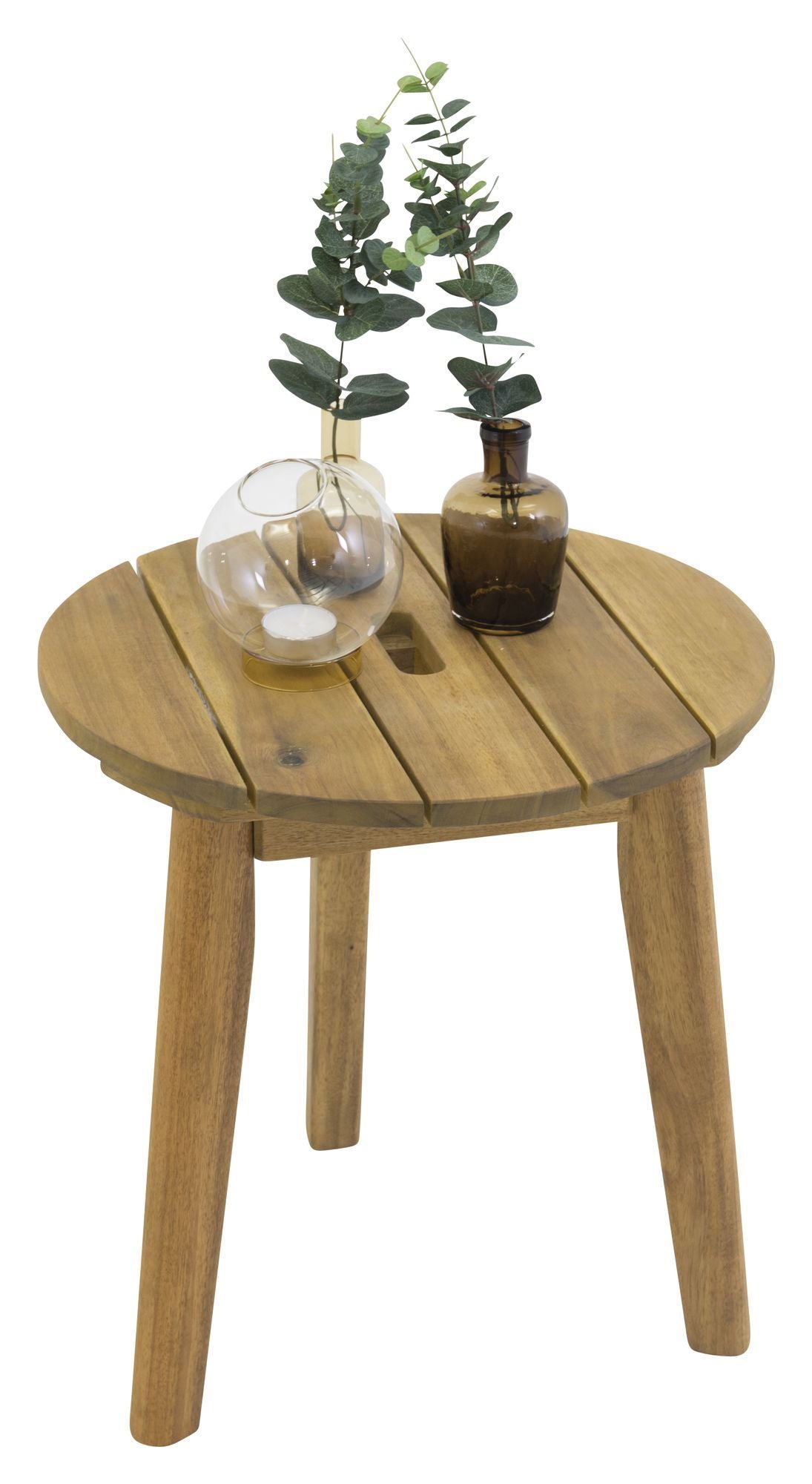 Chania, Sidebord, Ø40, Acacia - Unoliving.com