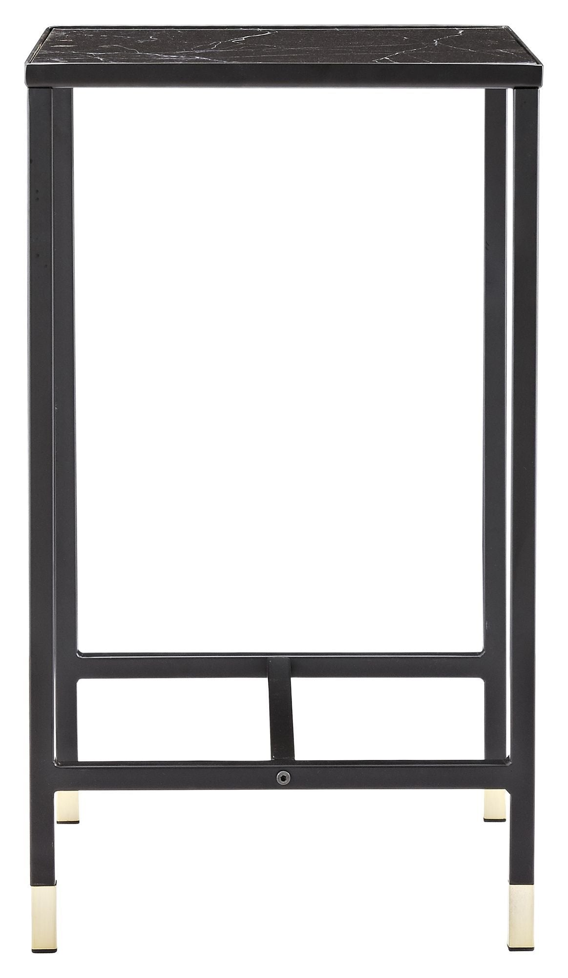 Dipp Sengebord - Sort Glastop, 40x40 - Unoliving.com