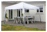 Easy up Gazebo, Hvid - Unoliving.com