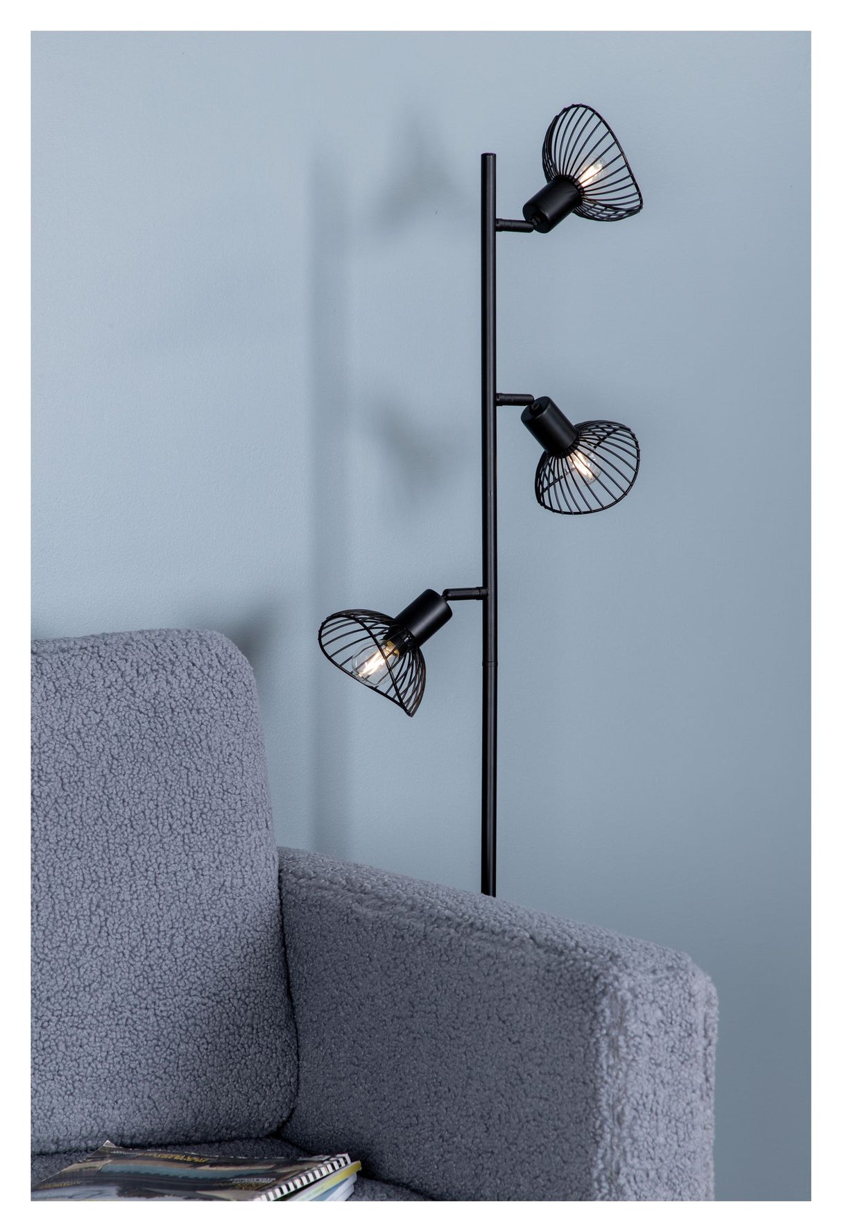 Elsa Gulvlampe H138,5xL29xW20, Sort - Unoliving.com