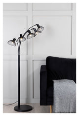 Elsa Gulvlampe H152,3xL81xW36, Sort - Unoliving.com