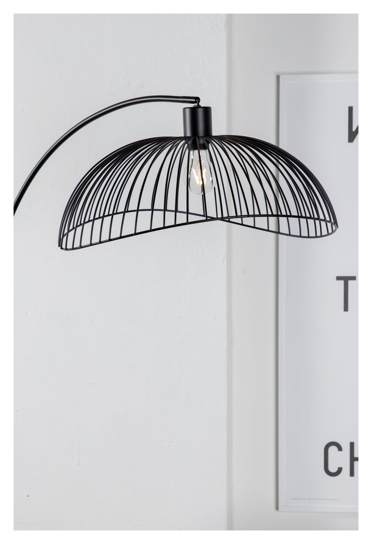 Elsa Gulvlampe L48xW76xH183, Sort - Unoliving.com