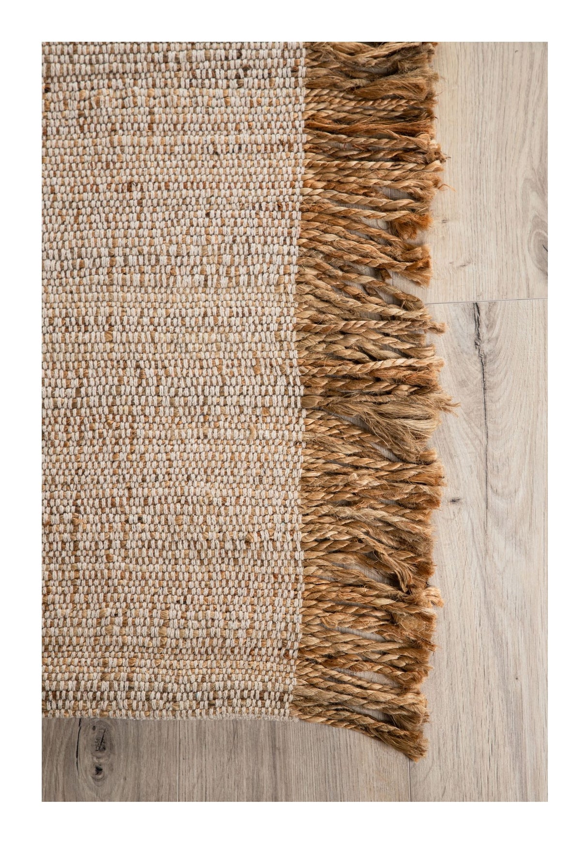 Emilio Tæppe, Jute, Offwhite, 230x160 - Unoliving.com