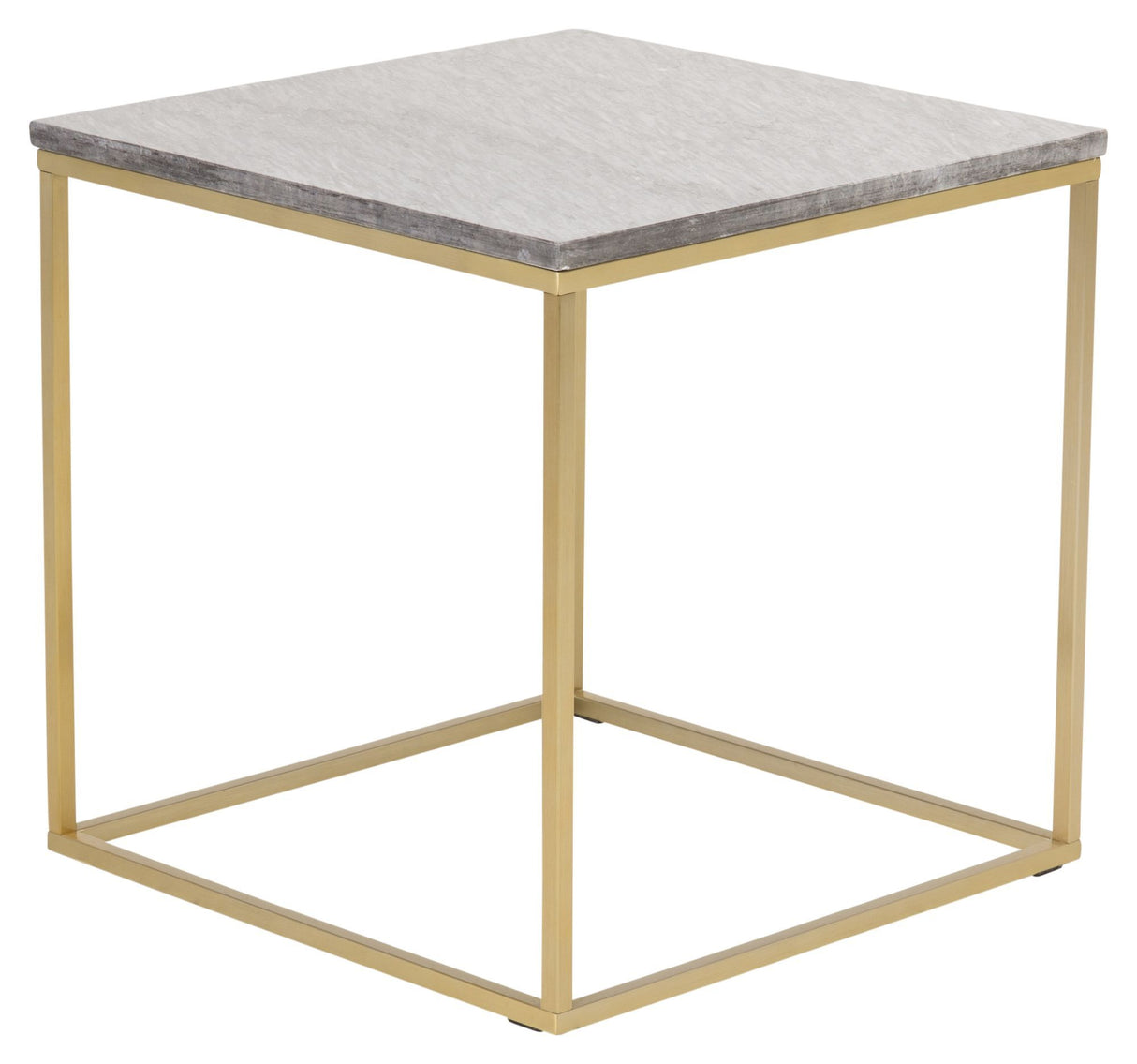 Estelle Sidebord - Grå Marmor Top, 50x50 - Unoliving.com