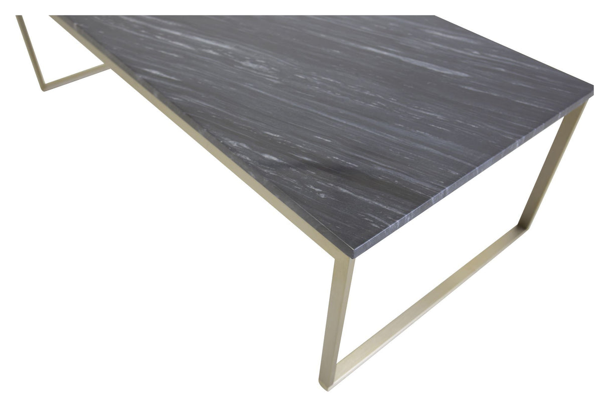 Estelle Sofabord - Marmor Top/Metalben, 120x60 - Unoliving.com