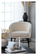 Fluffy Loungestol, Offwhite - Unoliving.com