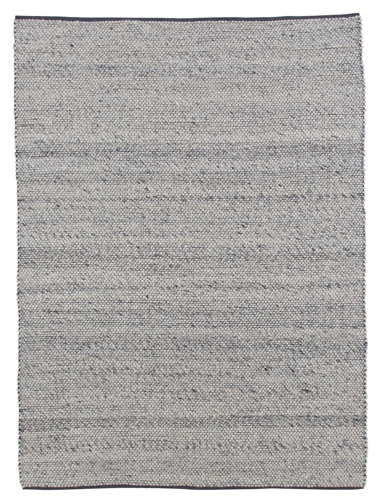 Ganga uldmix tæppe, 171x243, Sølvgrå - Unoliving.com