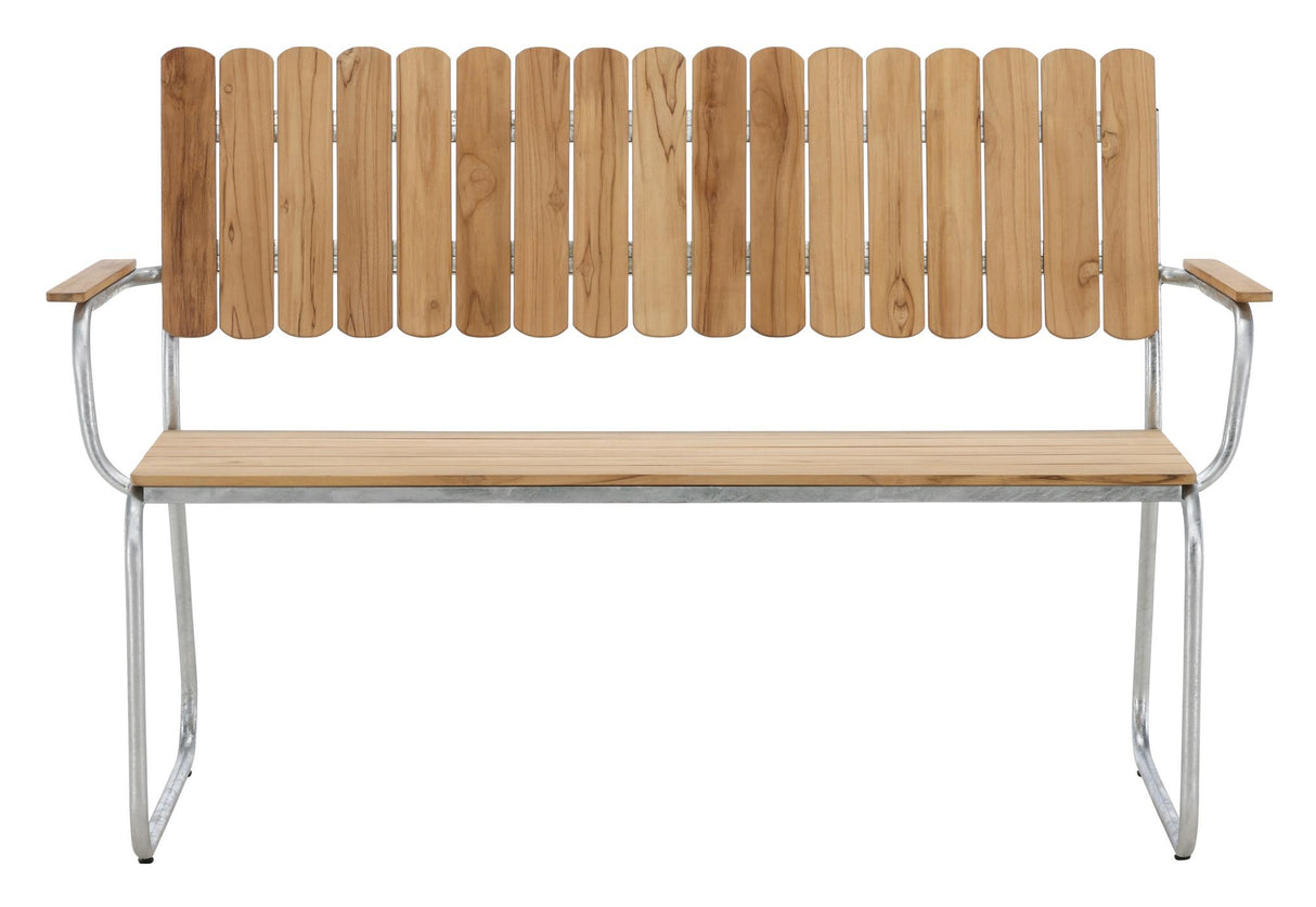 Holmsund Havebænk, Teak, Natur, 122x63 - Unoliving.com