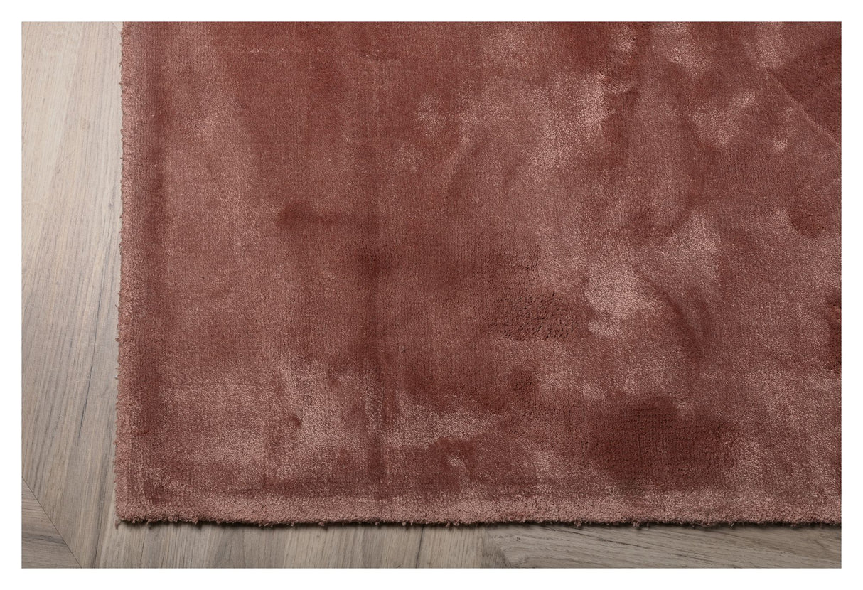 Indra Viscose tæppe, 171x242, Dusty pink - Unoliving.com