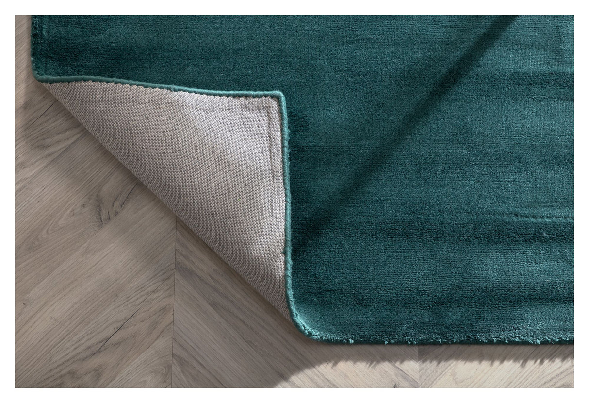 Indra Viscose tæppe, 171x242, Green - Unoliving.com