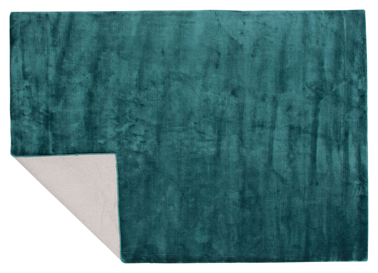 Indra Viscose tæppe, 171x242, Green - Unoliving.com