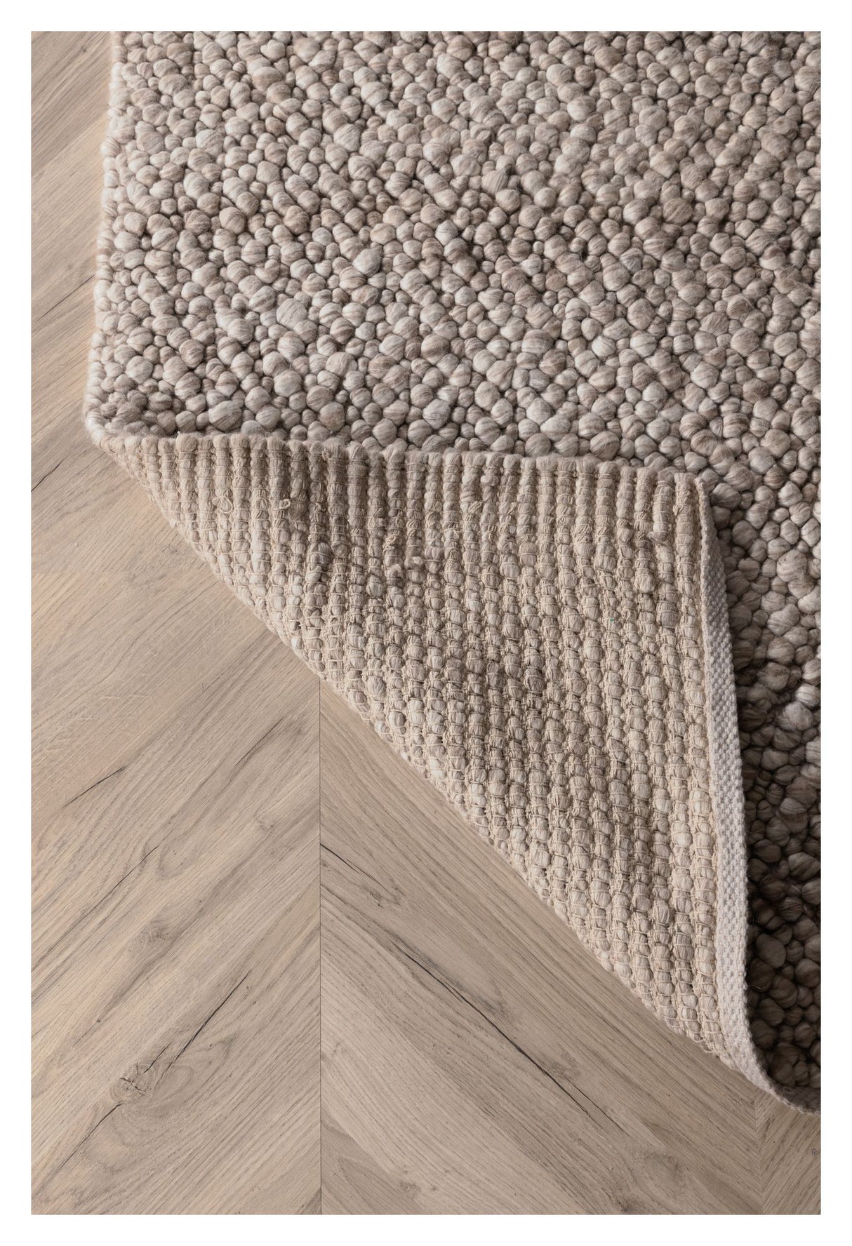 Jajru uldmix tæppe, 250x350, Beige - Unoliving.com