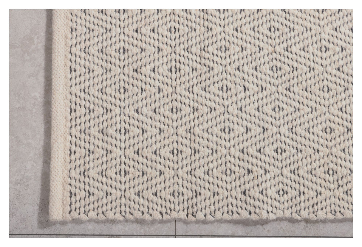 Julana uldmix tæppe, 200x300, Beige - Unoliving.com