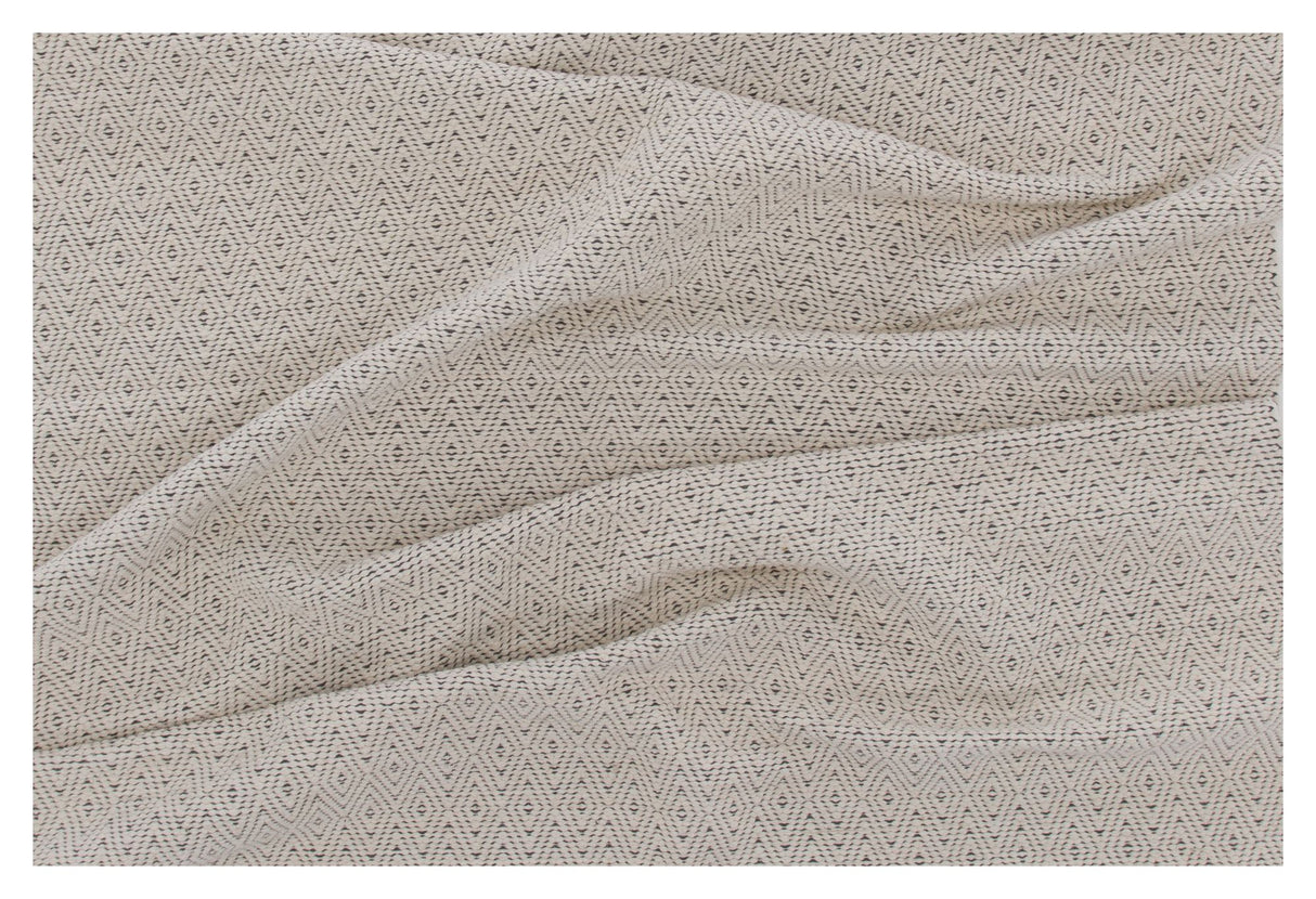 Julana uldmix tæppe, 200x300, Beige - Unoliving.com