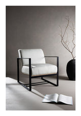 Kansas Loungestol, Hør, Offwhite - Unoliving.com