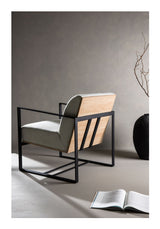 Kansas Loungestol, Hør, Offwhite - Unoliving.com